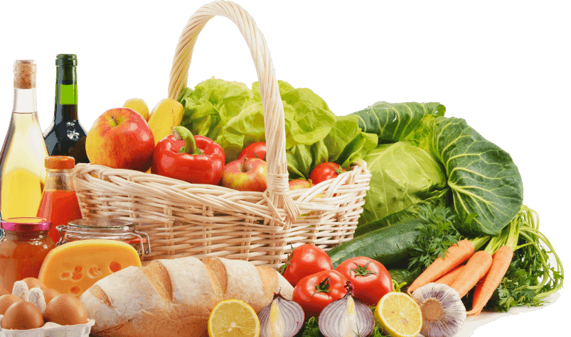 basket of groceries